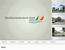 Tablet Screenshot of berufsschulzentrum-nord.de